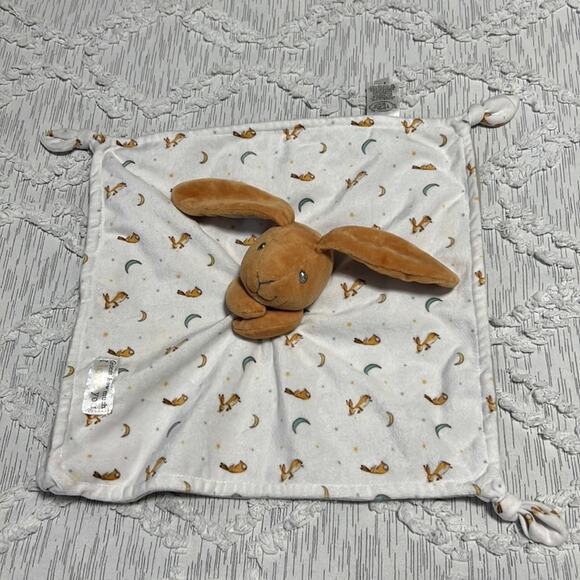 Bunny Baby Security Blanket Cuddle Toy Lovey Plush Soothing Floppy Ears - Picture 3 of 4